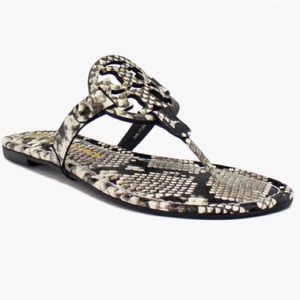 Tory Burch Snake Print Miller Sandals